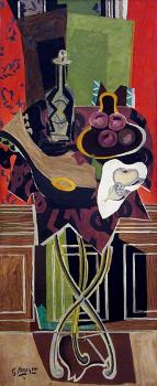 Georges Braque : The Red Pedestal Table